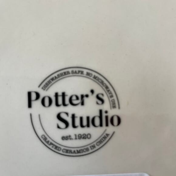 POTTER'S STUDIO Fall Pumpkin Floral 11in Ceramic Dinner Plates Set of 4 NEW - Picture 11 of 11